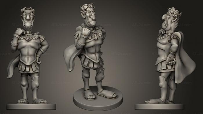 Statues of famous people (Julius Caesar 3D, STKC_0198) 3D models for cnc